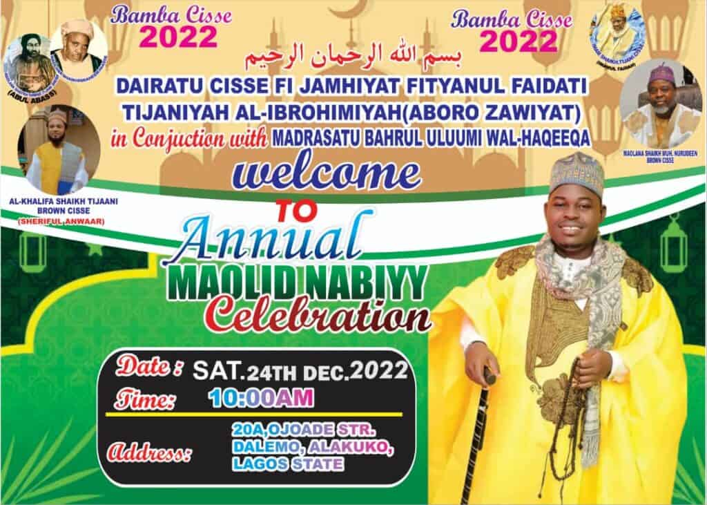 Lagos - Tijani - world sufi media - maulid